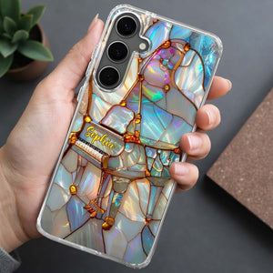 A Melody For The Soul Personalized Clear Phone Case for Musicians