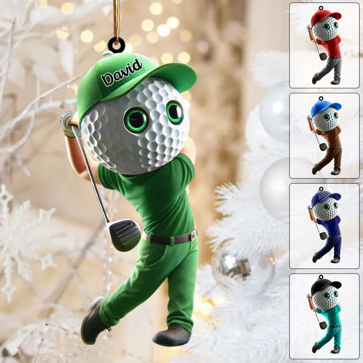 Golf Man Personalized Golf Ornament For Golf Lovers