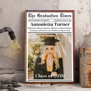 Custom Graduation Newspaper - Personalized Custom Poster