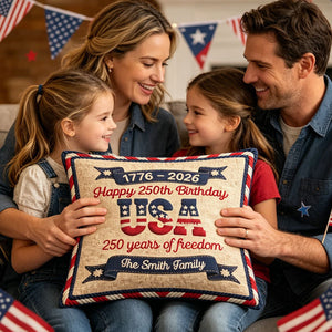 America 250th Birthday - Personalized Pillow Cover