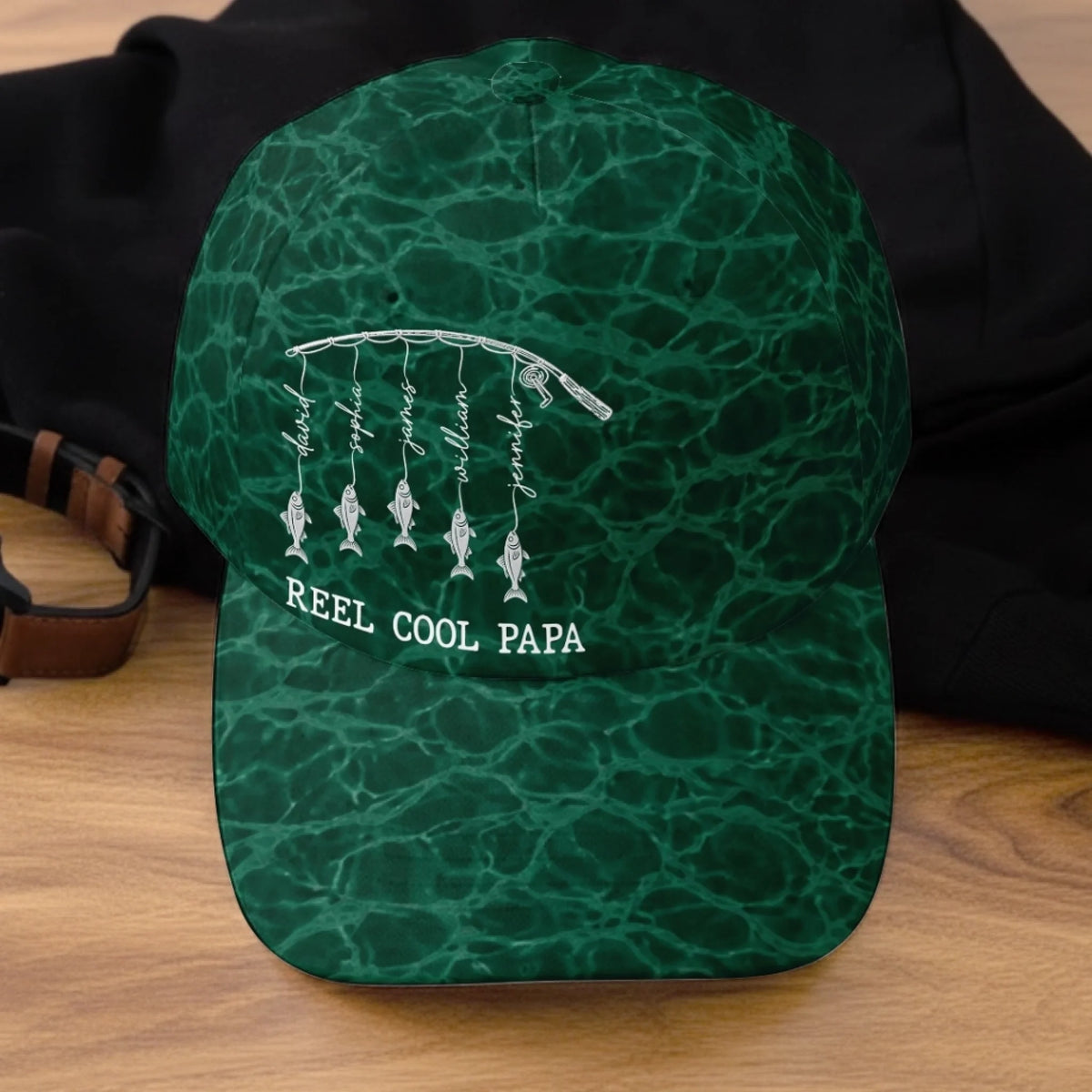 Personalized Fishing Cap – "Keep Calm and Fish On" – Father's Day Gift For Dad & Grandpa