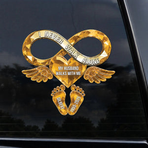 Memorial Gift For Loss Of Loved One – Personalized Decal "Your Love Still Rides Beside Me Every Day"