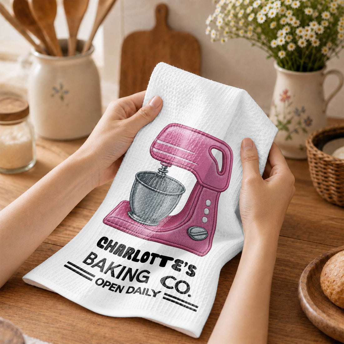 Personalized "Baking Co." Kitchen Towel – Gift For Bakers & Baking Lovers