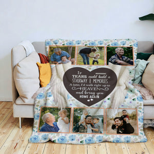Personalized Memory Photo Collage Blanket Unique Sympathy Gifts, In Loving Memory