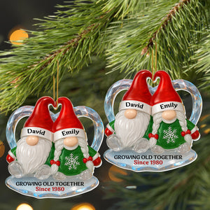 Personalized "Growing Old Together" Acrylic Ornament – Gift For Couples