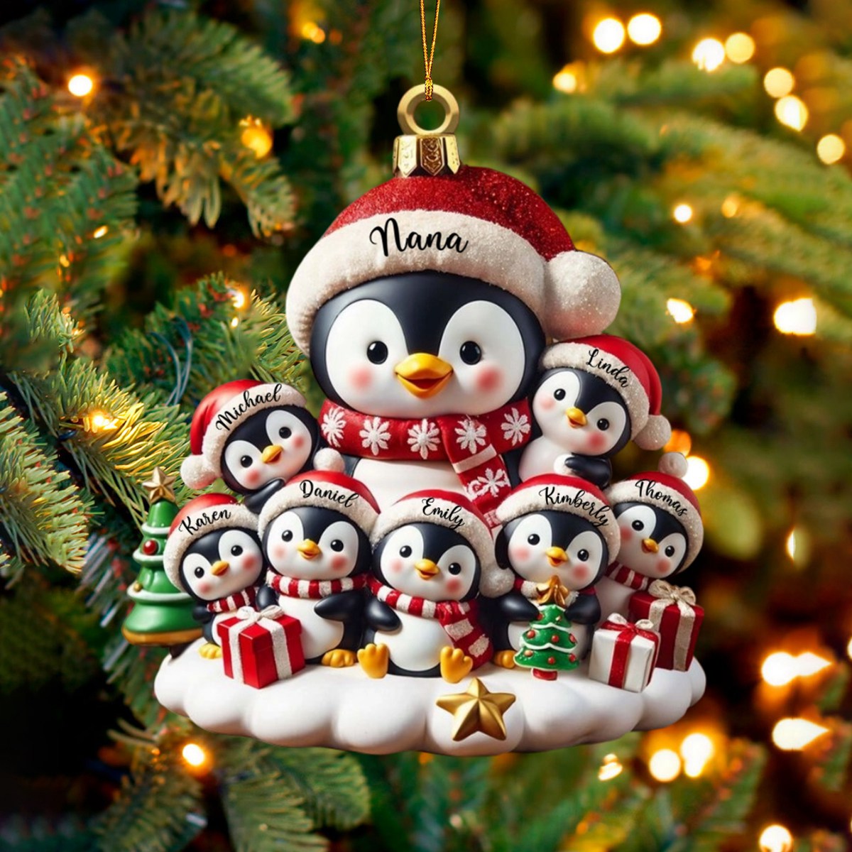 Celebrate Family Love - Personalized Custom Acrylic Ornament - Gift For Family And Collectors