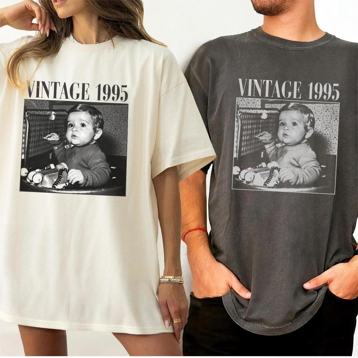 Custom Photo Vintage Personalised T Shirt