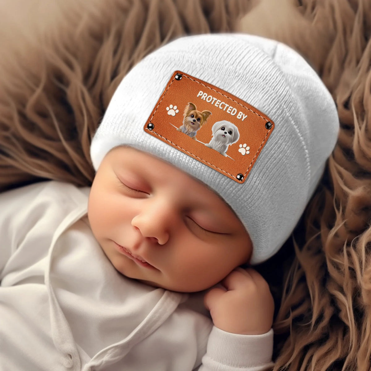 Personalized Baby Beanie Hat Gifts For Dog lovers