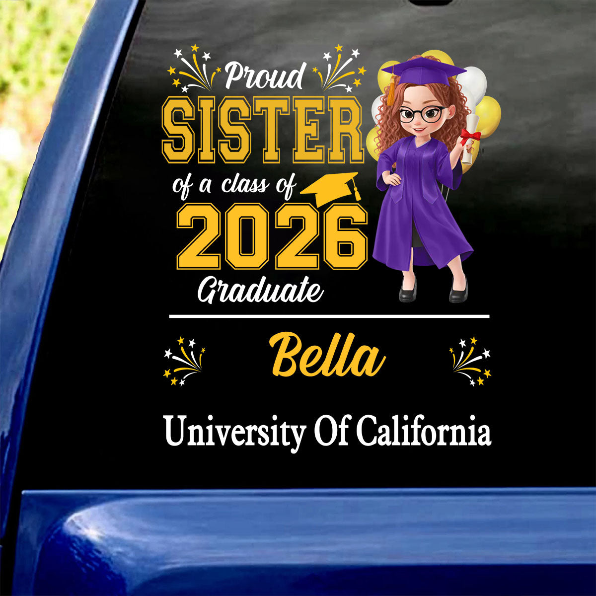 Custom Decal - Personalized Graduation Gifts For Him, Her - Go Where Your Dreams Take You