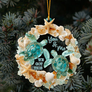 You & Me We Got This - Personalized Turtle Acrylic Ornament