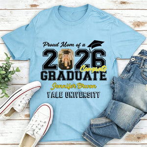 Proud Dad Mom Of A Graduate Personalized Family Of Senior Graduation Shirt