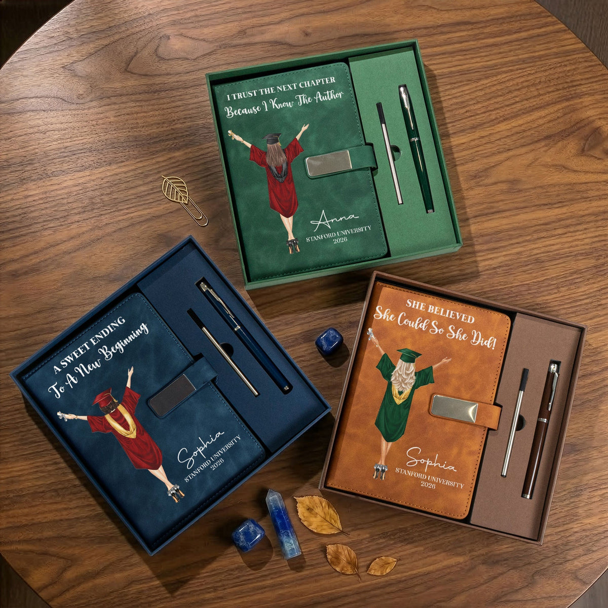 Personalized Graduation Notebook Set – A Thoughtful Gift For Her & Him