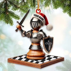 Personalized Chess Ornament Chess Lover Christmas Gift