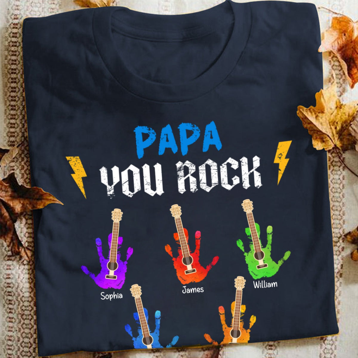 Grandpa You Rock - Personalized Pure Cotton T Shirt