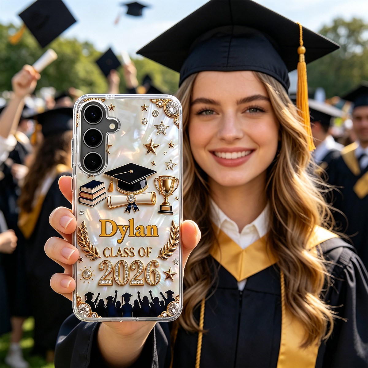 Class Of 2026,2027, Personalized Clear Phone Case, Gift For Graduates