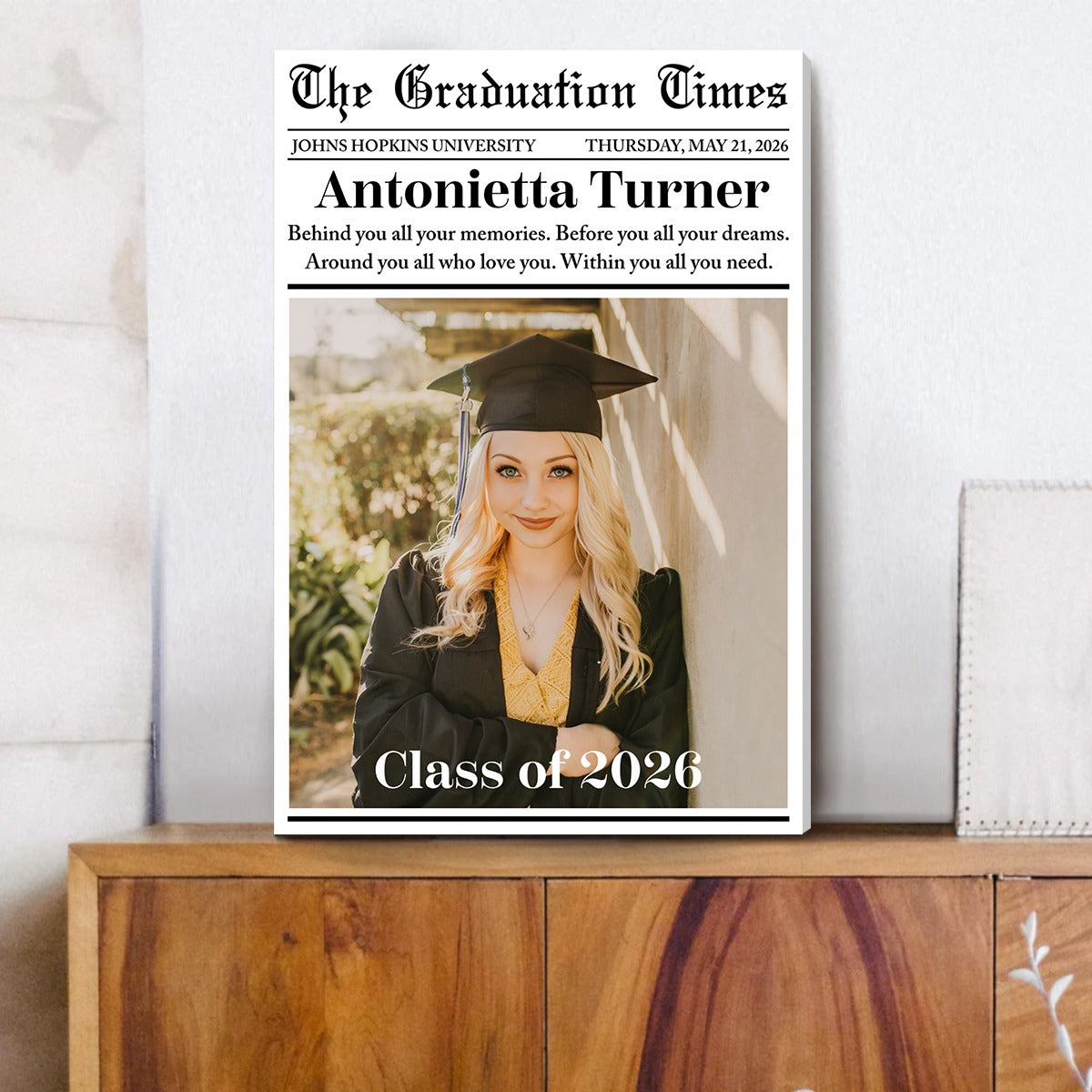 Custom Graduation Newspaper - Personalized Custom Poster