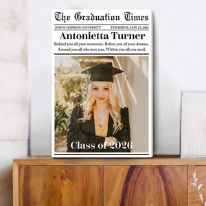 Custom Graduation Newspaper - Personalized Custom Poster