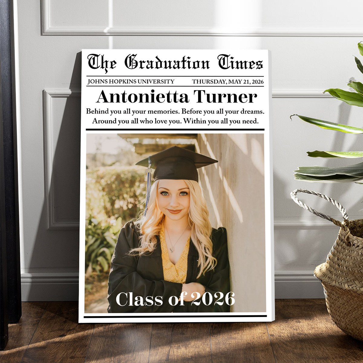 Custom Graduation Newspaper - Personalized Custom Poster