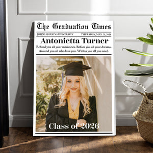 Custom Graduation Newspaper - Personalized Custom Poster