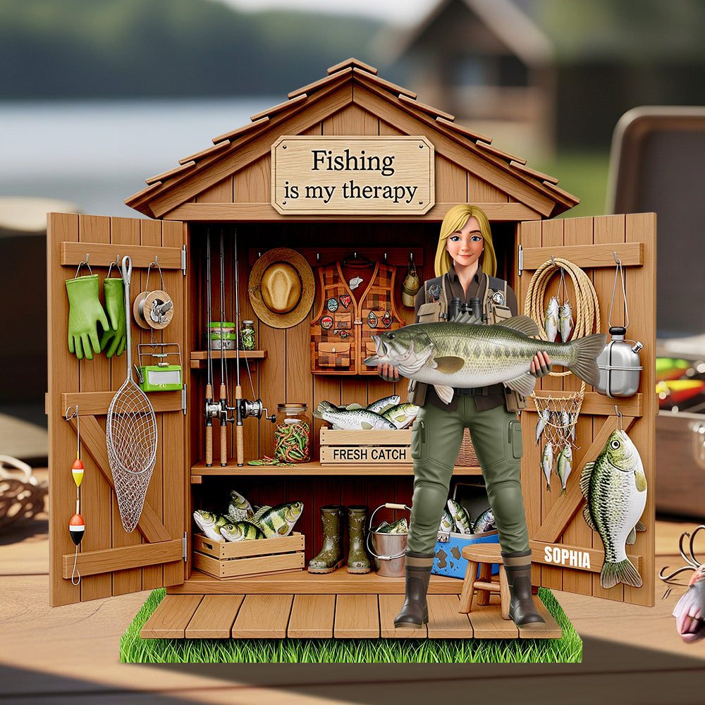 Custom Fishing Acrylic Plaque - Personalized Gifts for Fishing Lovers