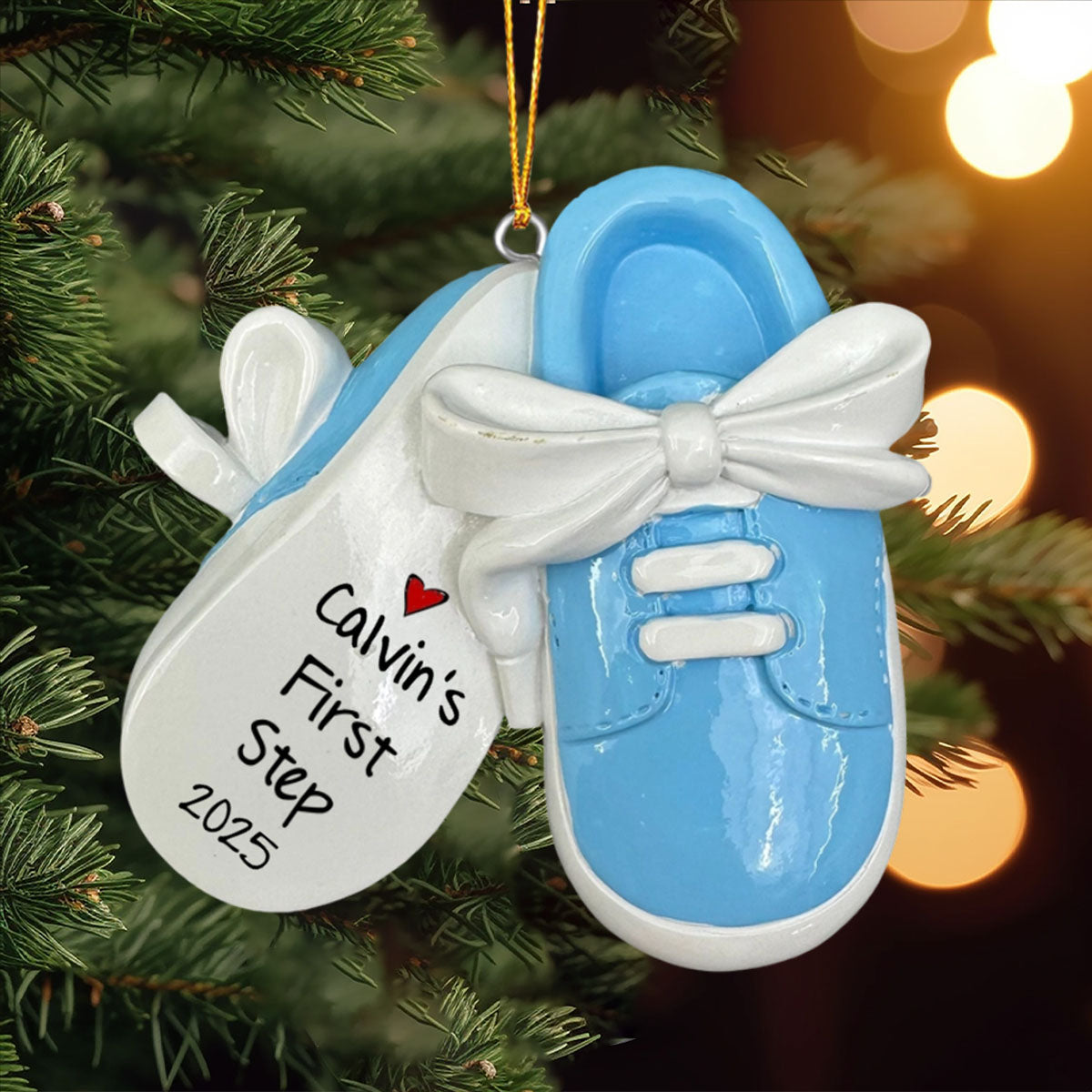Baby First Step First Christmas Christmas Personalized Acrylic Ornament