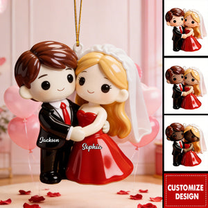 Personalized Couple Ornament for Valentine‘s Day - Engrave Your Promise