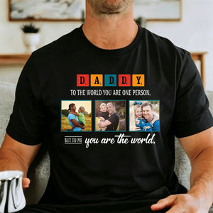 Daddy Personalized Custom Photo Father's Day T-Shirt