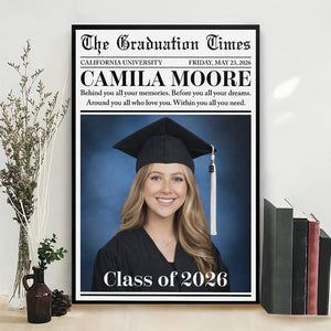 Custom Graduation Newspaper - Personalized Custom Poster