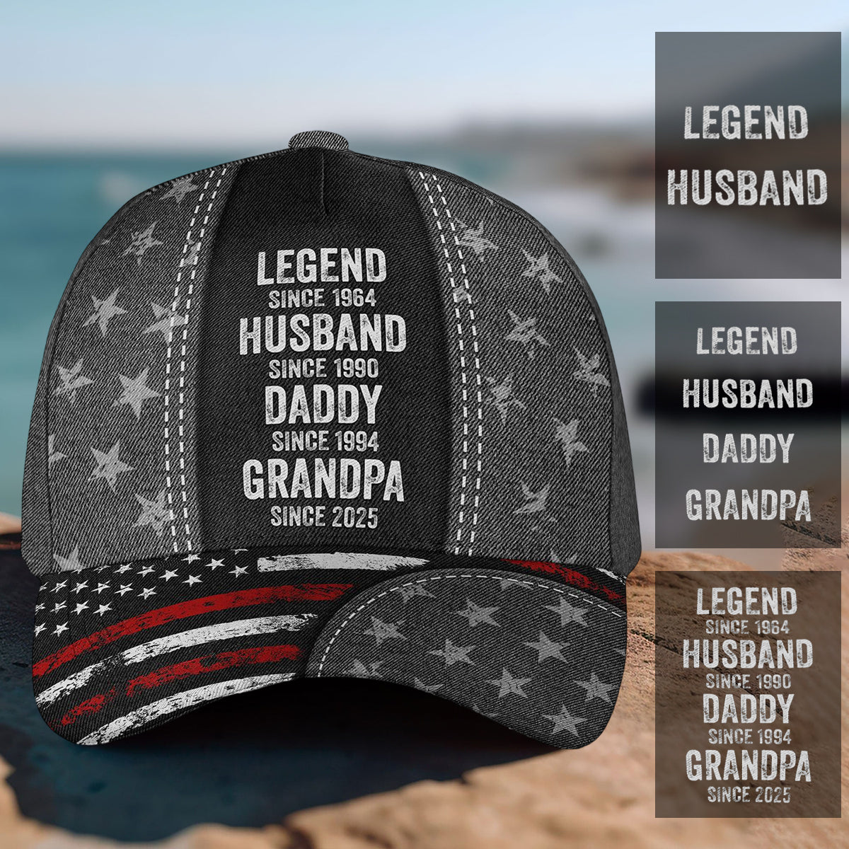 Legend Husband Daddy - Personalized Classic Cap