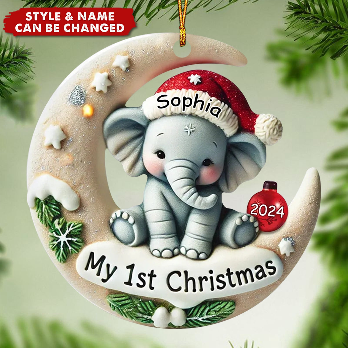 Personalized Baby First Christmas Ornament