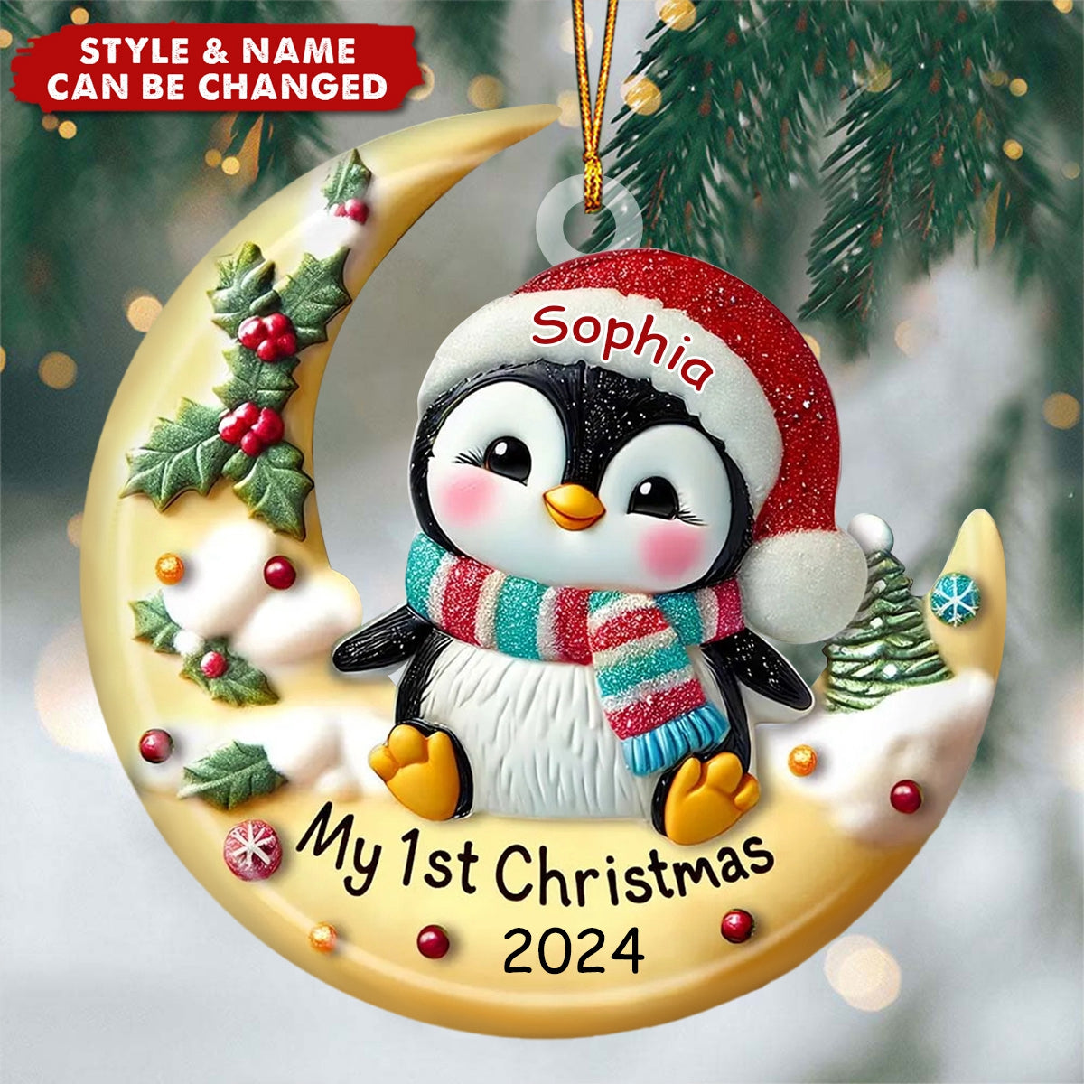 Personalized Baby First Christmas Ornament