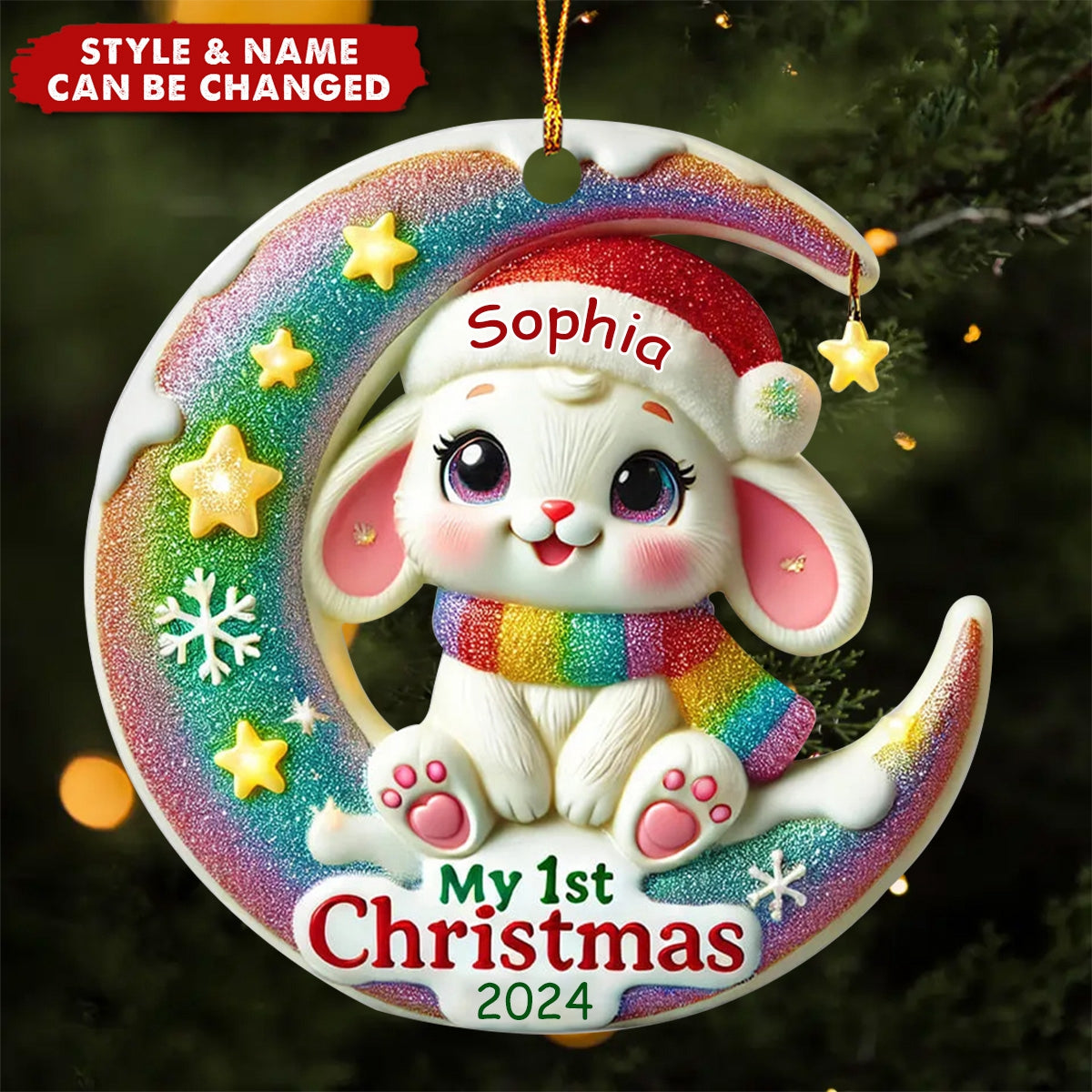Personalized Baby First Christmas Ornament