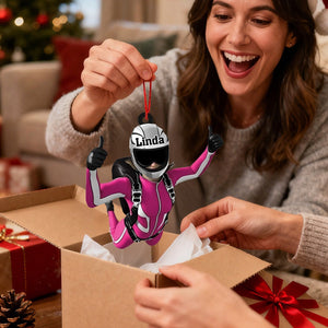 Skydiving Girl, Skydiving Boy Personalized Ornament, Christmas Gift For Skydiving Lovers
