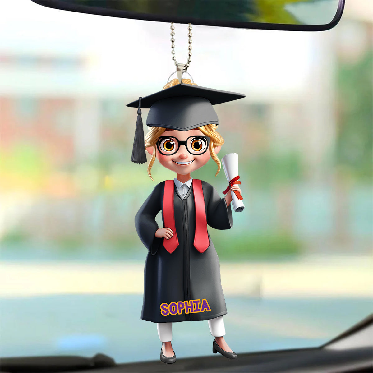 Congratulations Class Of - Personalized College Graduation Acrylic Ornament