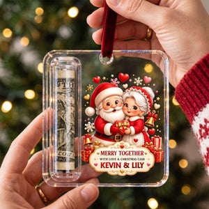Couple Gift Personalized Christmas Cash Holder Acrylic Ornament