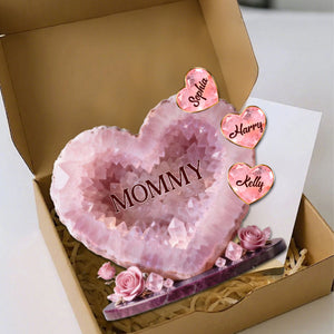Mommy Heart - Acrylic Plaque Personalized Gifts For Mom