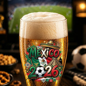 Personalized 2026 Soccer Country Beer Glass | Perfect For Fan Events & Tailgates