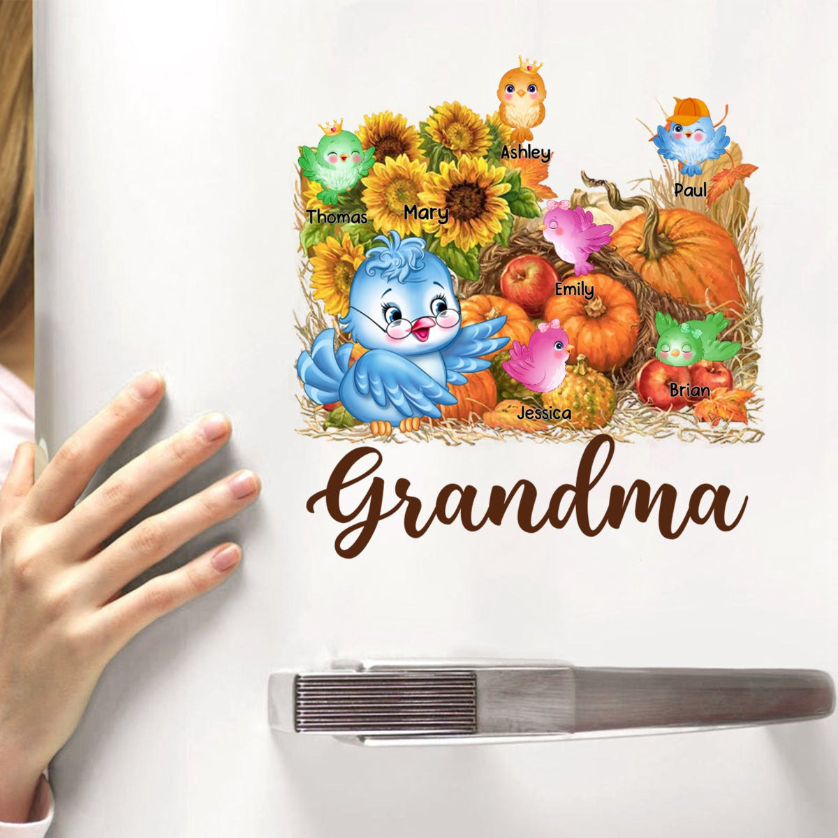 Personalized Gift For Grandma Harvest Decal