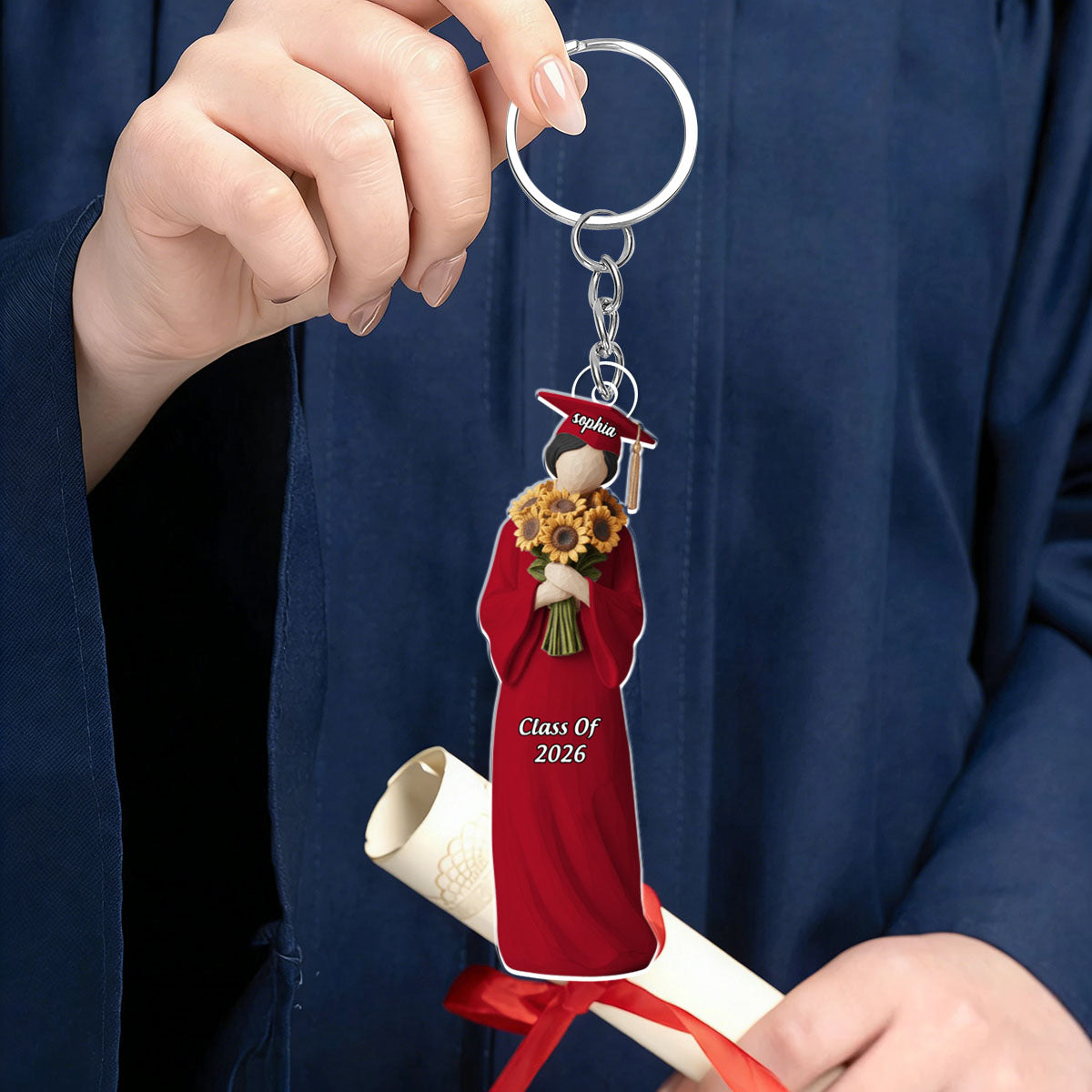 Graduation Keychain Personalized Gifts For Graduates