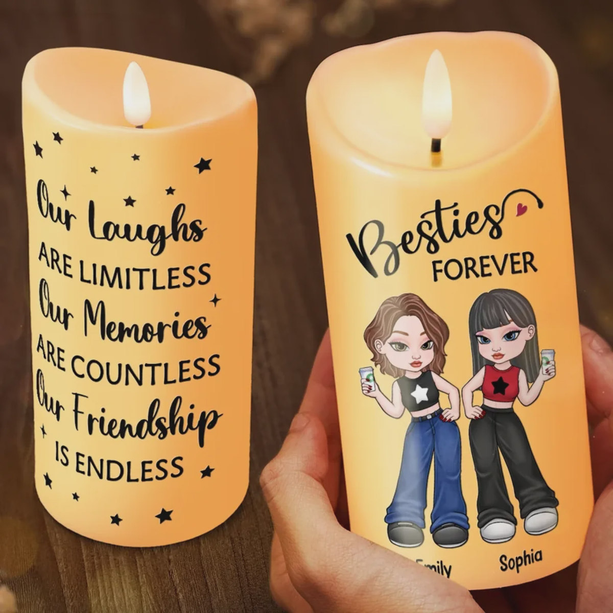 Life Is A Party, And You’re My Favorite Guest - Bestie Personalized Custom LED Candle - Gift For Best Friends, BFF, Sisters