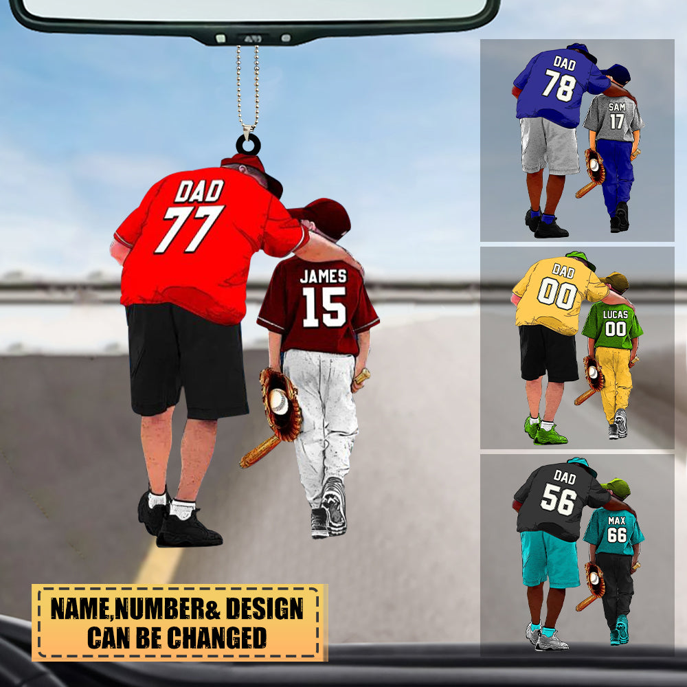 Personalized Baseball Player Gift For Son/Grandson-Two Sided Ornament