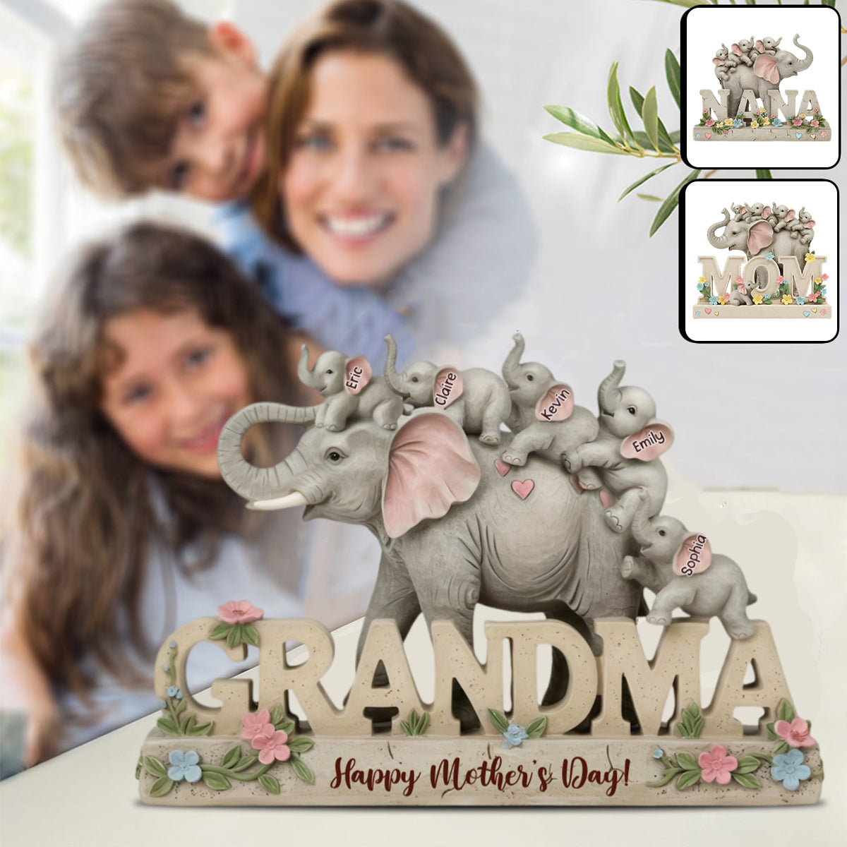 We Love You - Personalized Mother Custom Shaped Acrylic Plaque