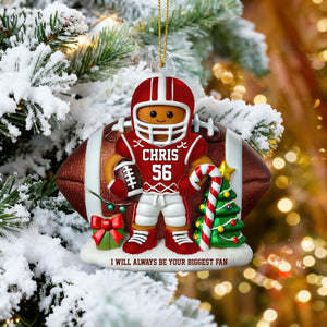 Football Bread Doll Gift For Football Player Personalized Acrylic Ornament