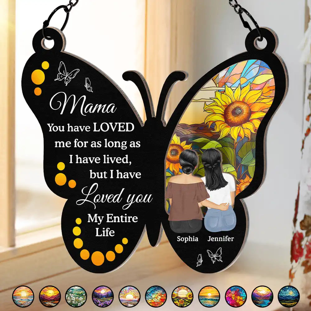 Custom My Entire Life Suncatcher - Personalized Window Hanging Suncatcher Ornament