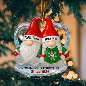 Personalized "Growing Old Together" Acrylic Ornament – Gift For Couples