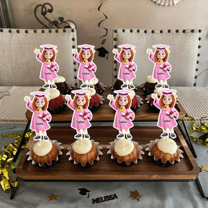 Custom Preschool Kindergarten Graduation - Personalized Cupcake Toppers