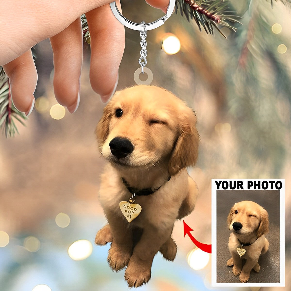 Personalized Keychain - Gift ForPet Lover - Custom Your Photo Keychain