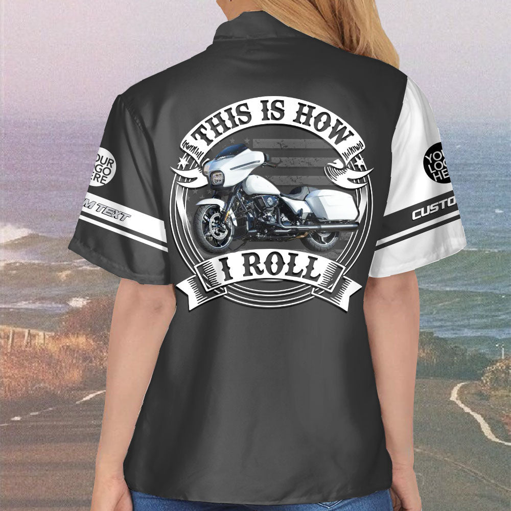 This Is How I Roll - Personalized Upload Vechicle Photo For Biker Personalized Hawaiian Shirt