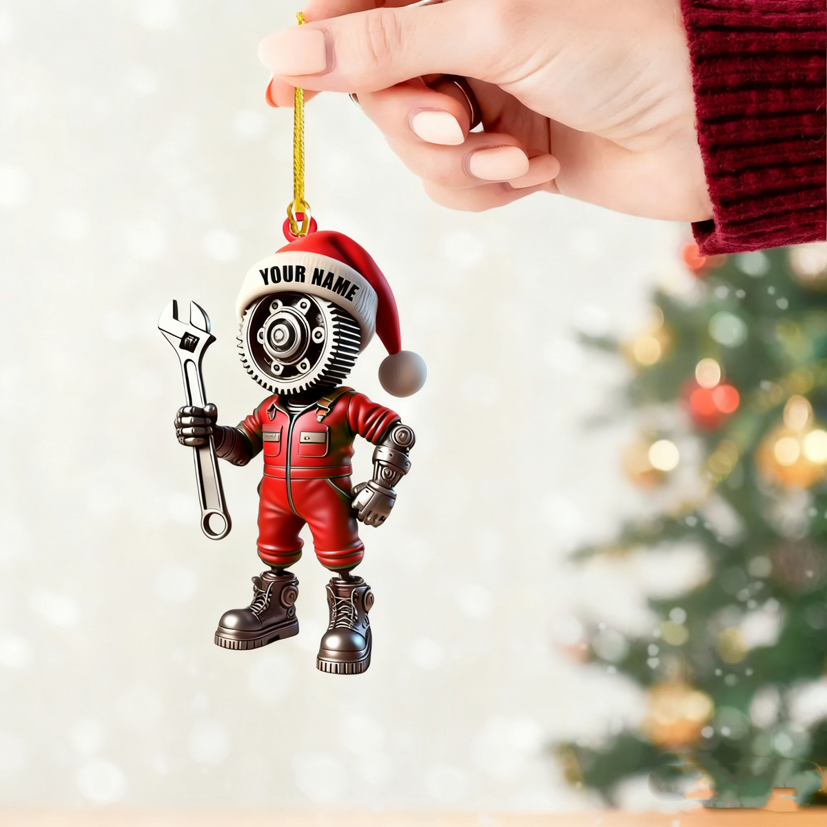 Mechanic, Home Decor, Christmas Ornament, Personalized Ornament