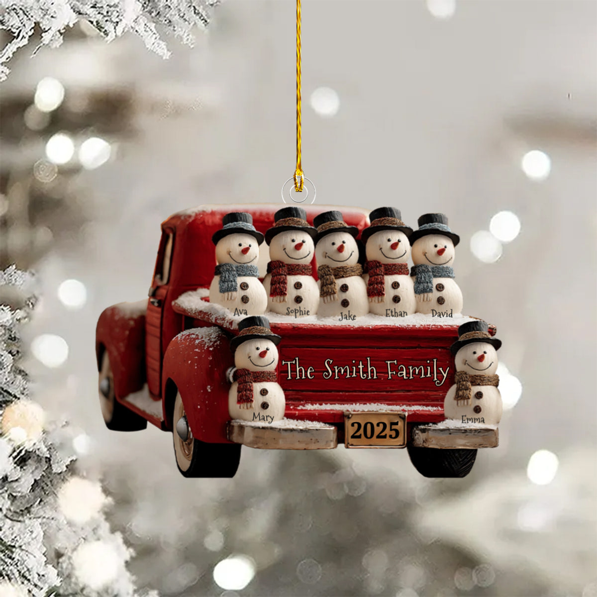 This Is Us - Personalized Family Custom Shaped Acrylic Ornament